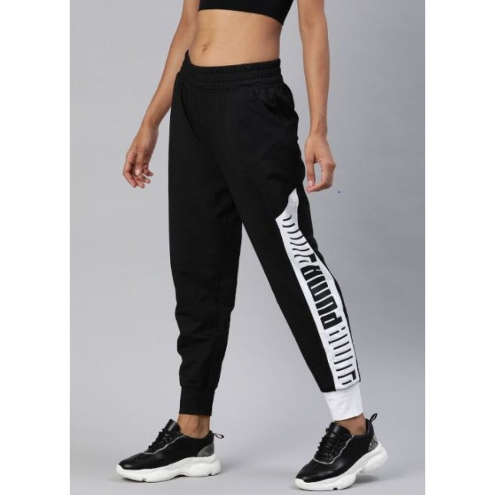 PUMA Women's Black & White Logo Printed dryCELL Running & Training Joggers XL - Picture 4 of 14